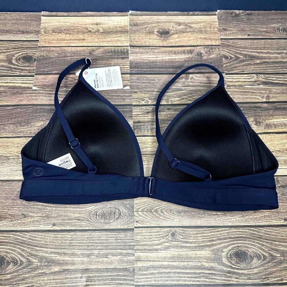 Lululemon Waterside Swim Top C Cup NWT Size 6 Small (True Navy) - Picture 4 of 9